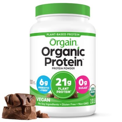 Órgain Organic Vegan Protein Powder, Creamy Chocolate Fudge